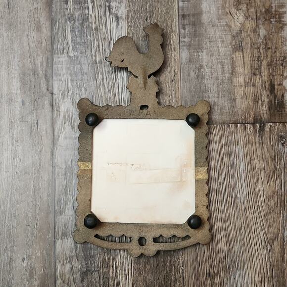 Vintage Wall Decor Spoon Holder/Tray Made In Japan Rooster Kitchen Scenery - Picture 3 of 8